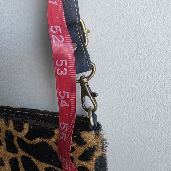 Animal Print Crossbody Bag with Colorful Stripe - Picture 6 of 16